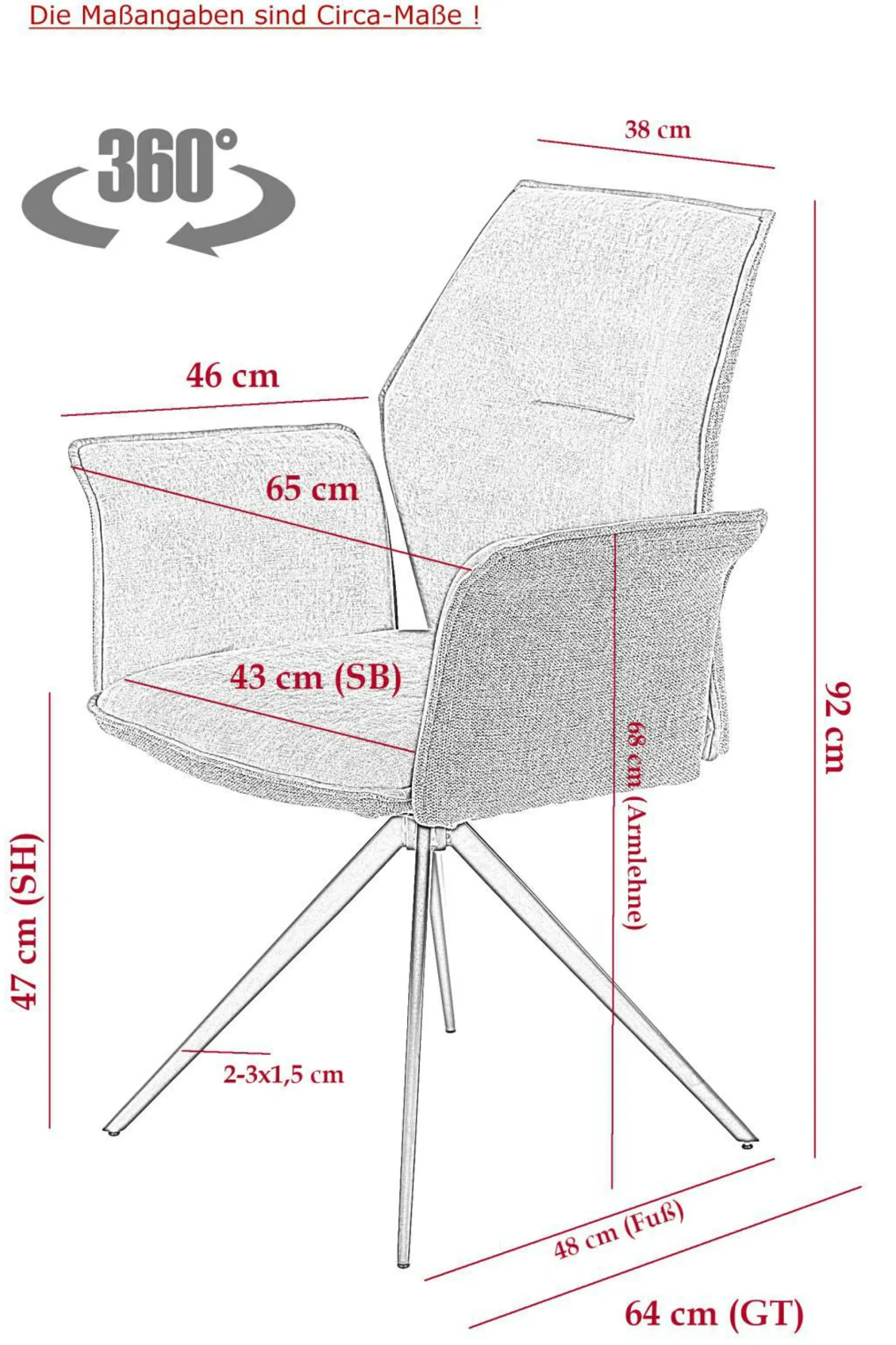 Polsterstuhl SUSANNE I