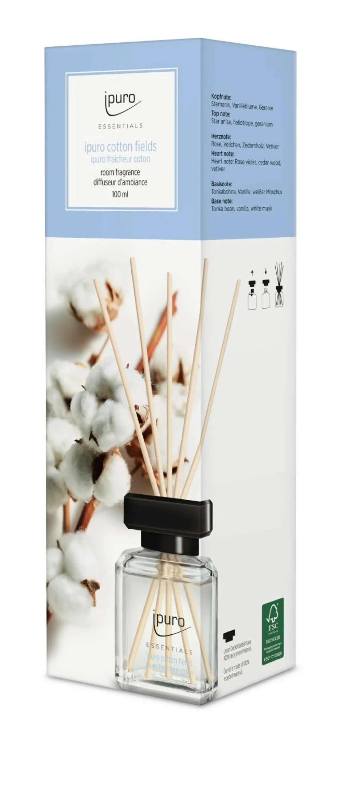 Raumduft ipuro COTTON FIELDS