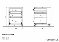 Rollcontainer HARPER Genua