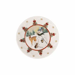 Schale Schneemann mit Tieren