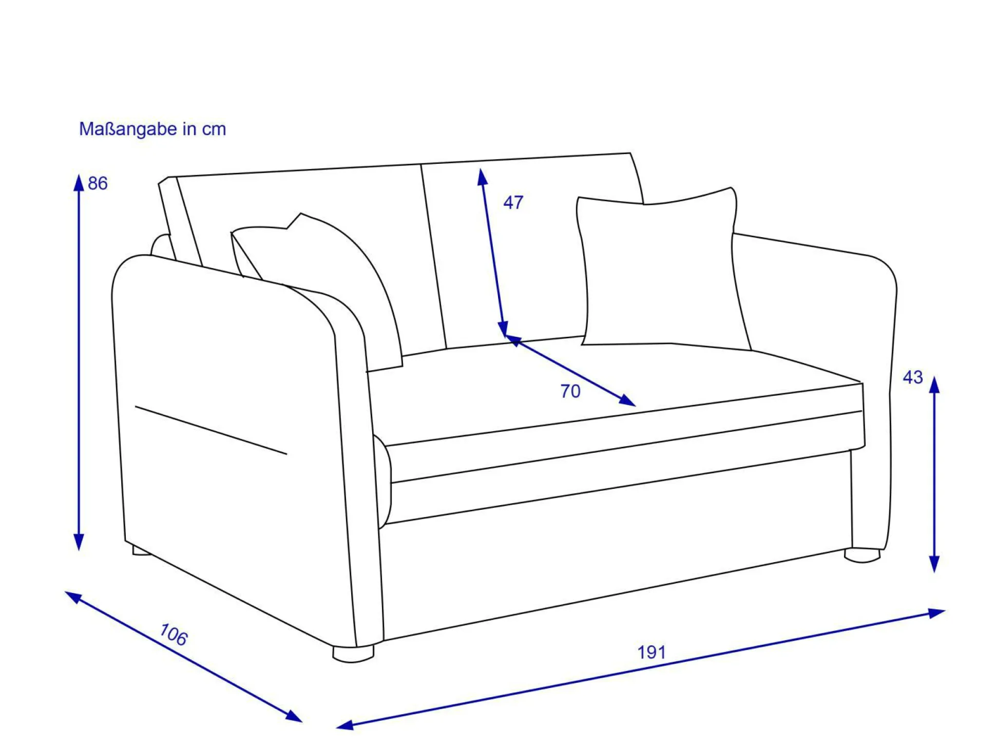 Schlafsofa HARPER JOHNSTOWN