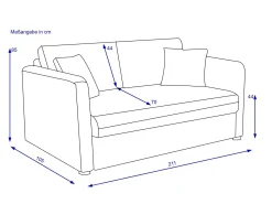 Schlafsofa HARPER JOHNSTOWN