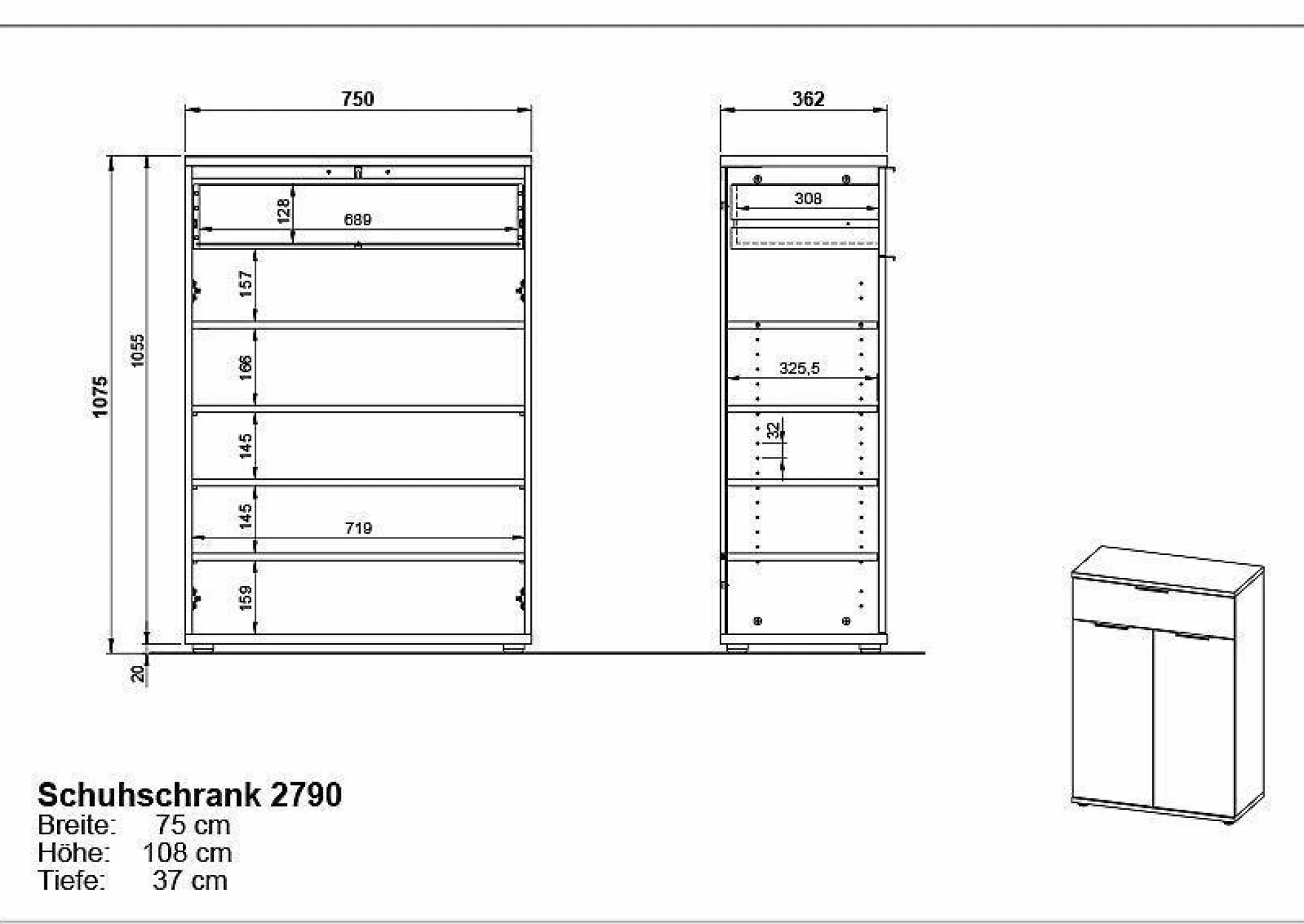 Schuhschrank FREMONT
