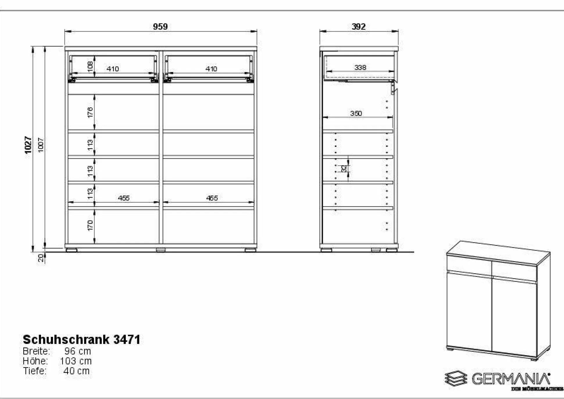 Schuhschrank HARPER GENT