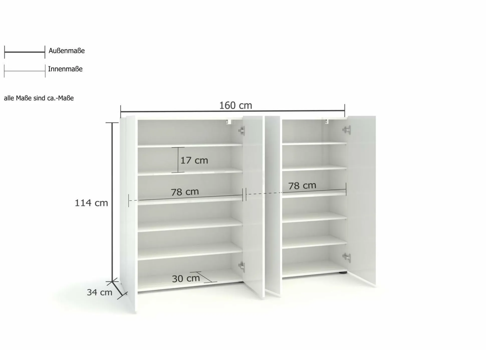 Schuhschrank MISTER BIANCO