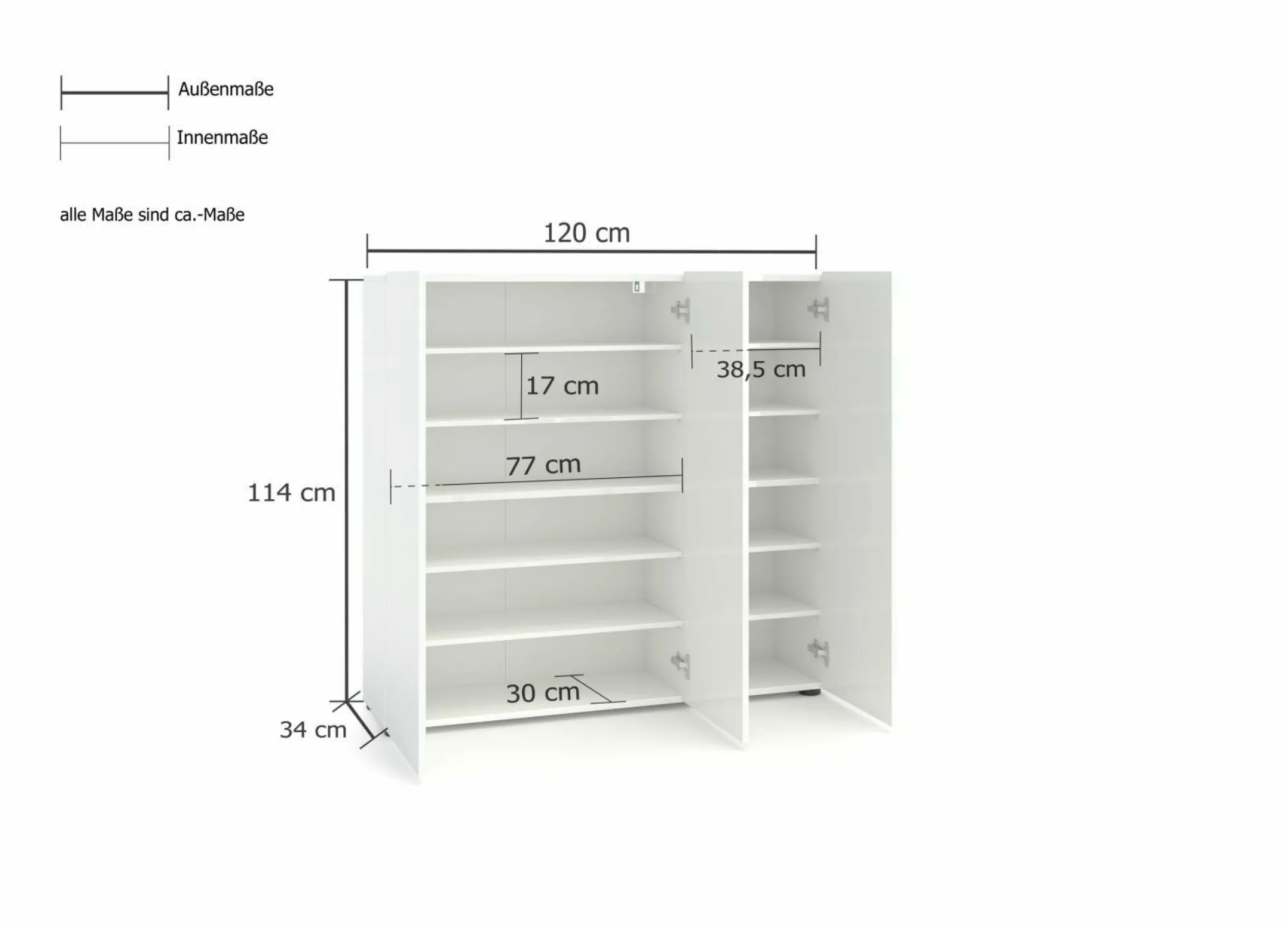 Schuhschrank MISTER BIANCO