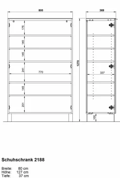Schuhschrank vito SIRIANO PLUS