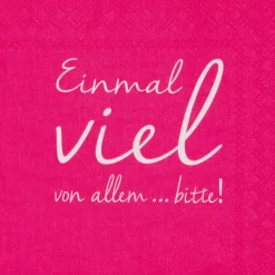 Servietten EINMAL VIEL VON...
