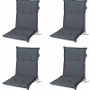 Sesselauflage nieder 4er-Set
