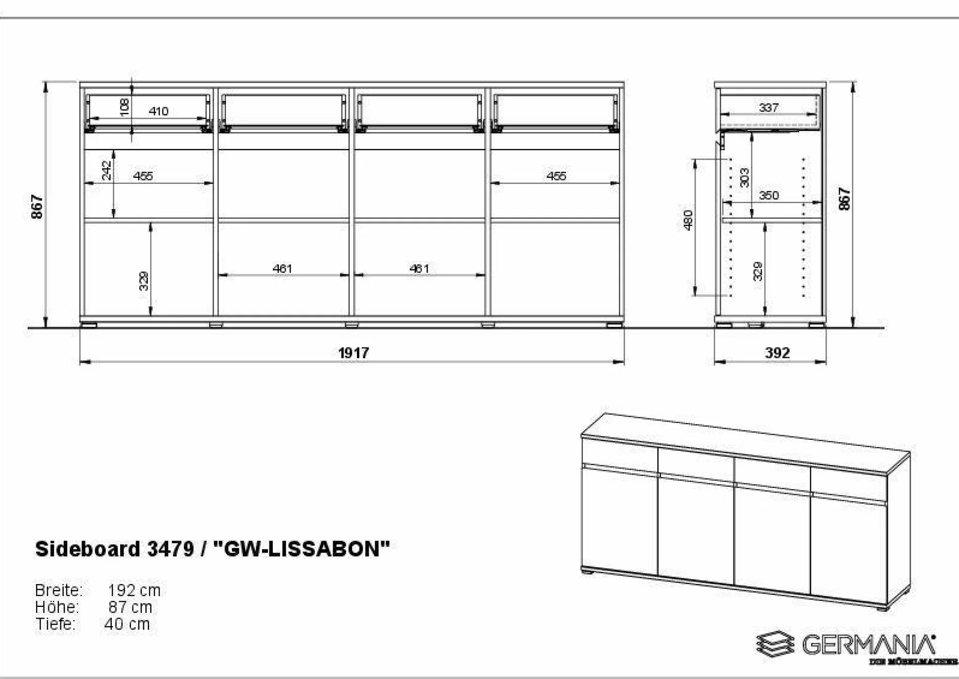 Sideboard HARPER Gent