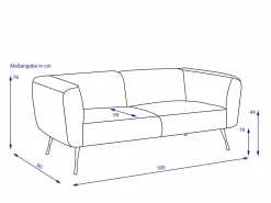 Sofa 2 Sitzer ADELMO