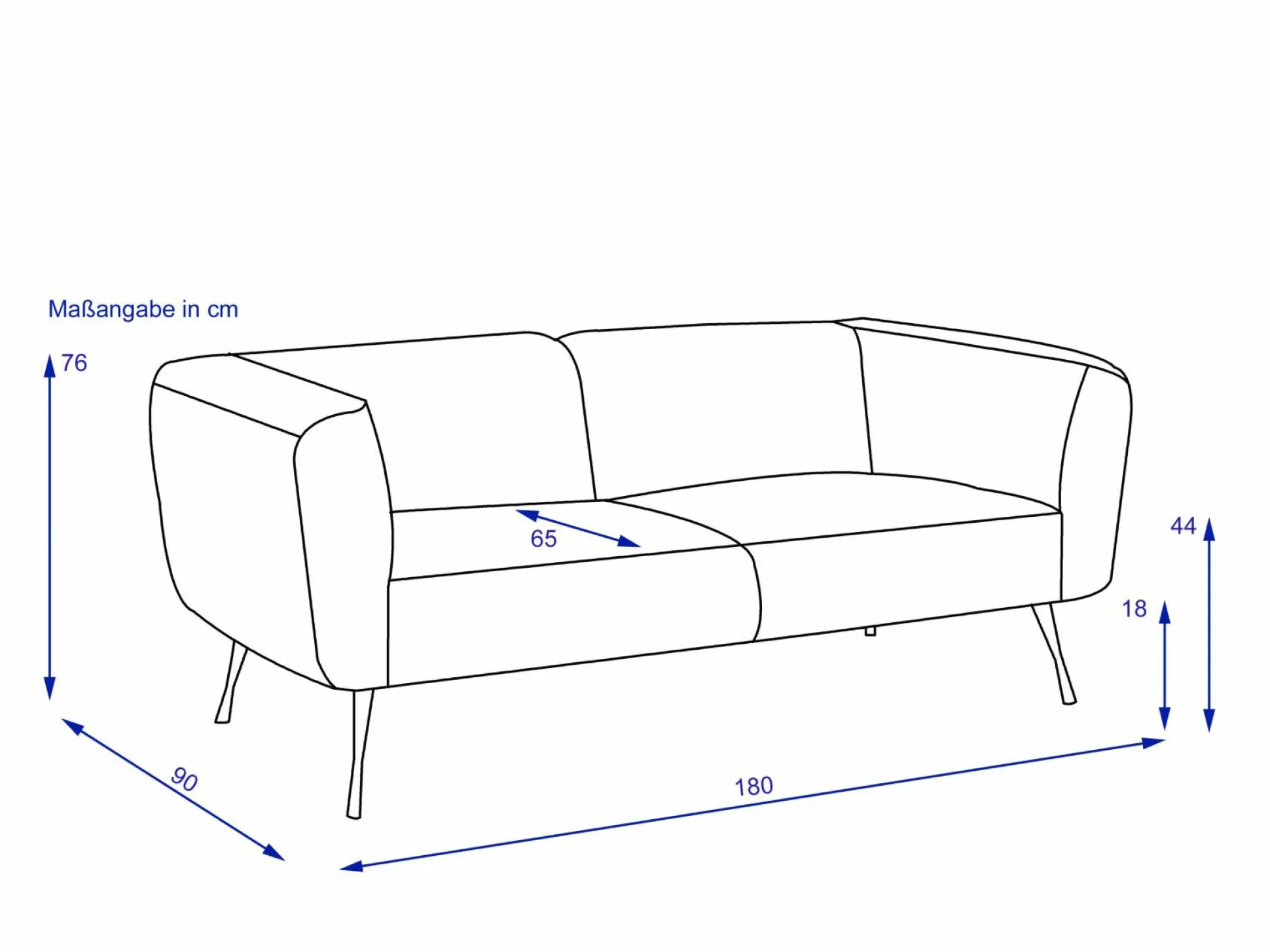 Sofa 2 Sitzer ADELMO