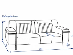 Sofa 2,5 Sitzer Bonanza