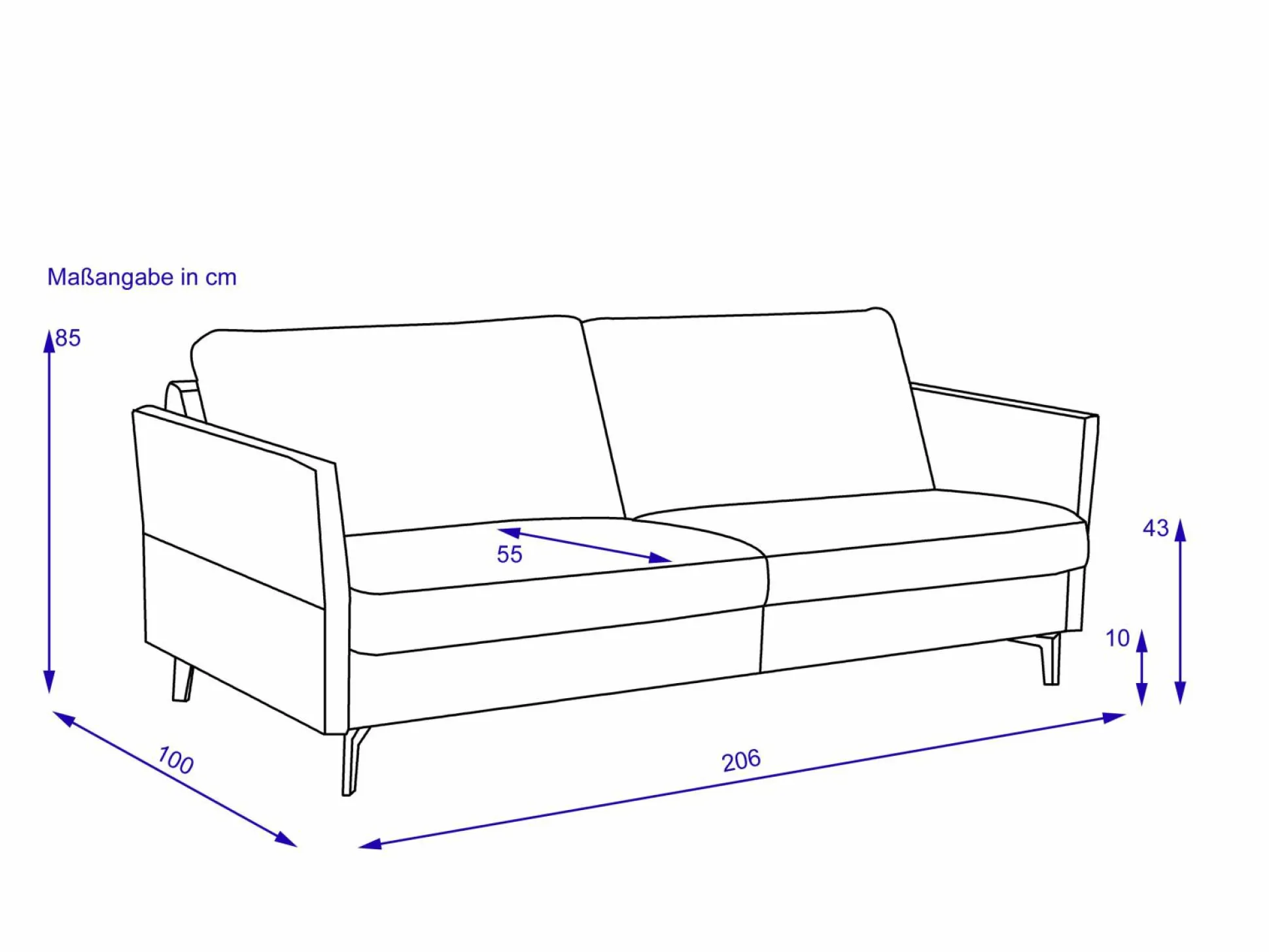 Sofa 2,5 Sitzer CLASSICS 990