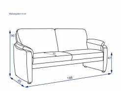 Sofa 3 Sitzer Elastoform STEVE