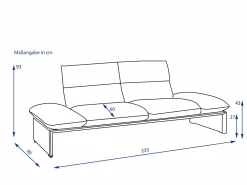 Sofa 2,5 Sitzer KOINOR HARRIET