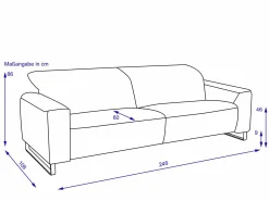 Sofa 3 Sitzer maxi CALANO
