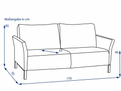 Sofa 2,5 Sitzer MODENA 220