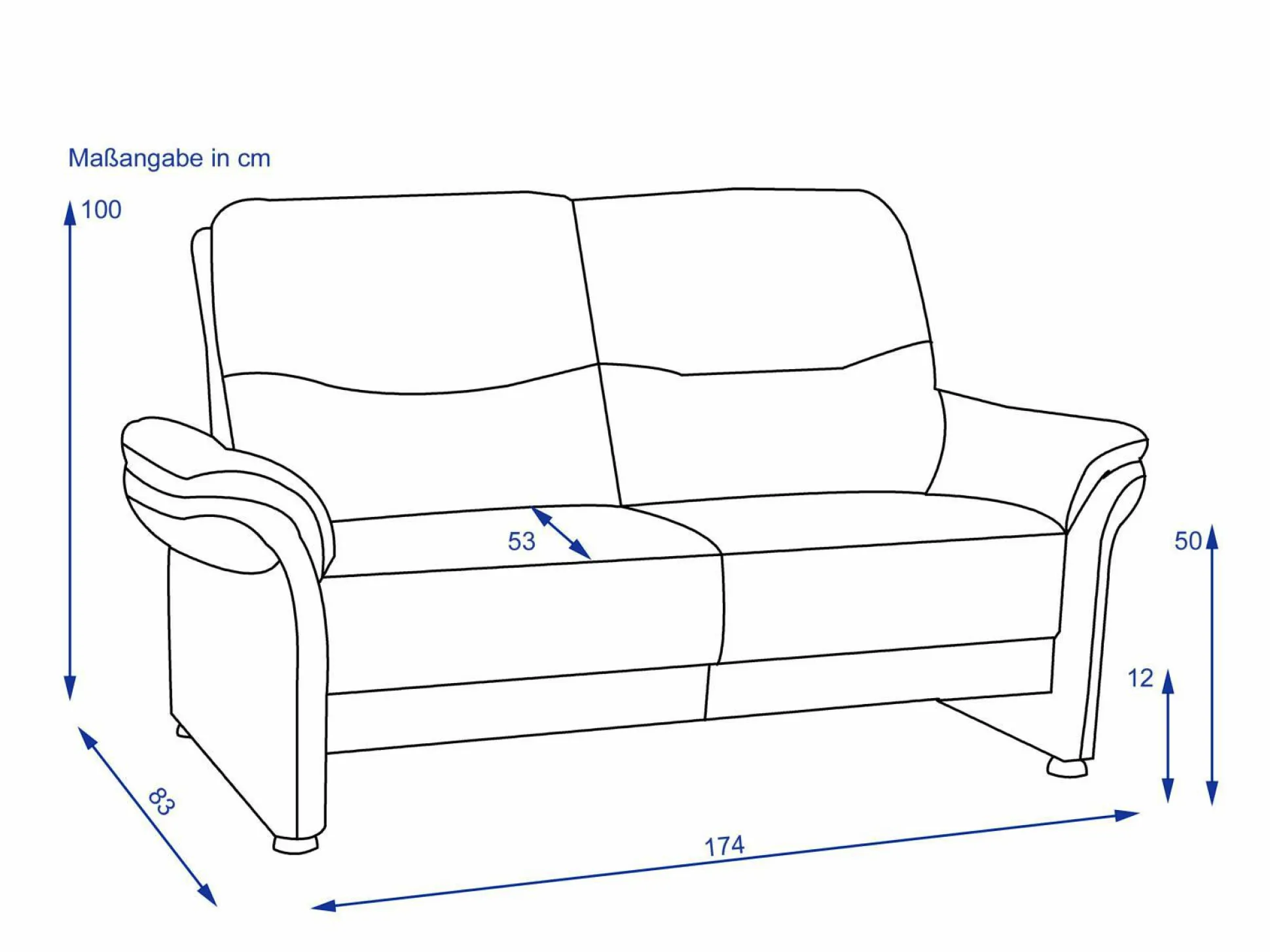Sofa 2,5 Sitzer MONDO RECITA