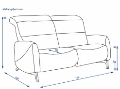 Sofa 2,5 Sitzer MONDO RECREO