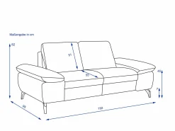 Sofa 2 Sitzer MONDO SENAYO