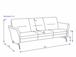 Sofa 3 Sitzer MONDO TEOMA