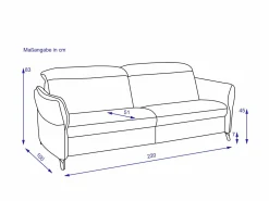 Sofa himolla 3 Sitzer MAINHAUSEN