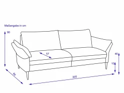 Sofa Rolf Weber 3 Sitzer HETTSTEDT