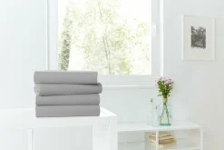 Spannbettlaken Jersey granit