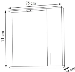 Spiegelschrank LISALO