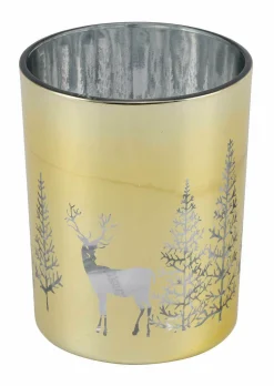 Teelichthalter Tanne/Reh