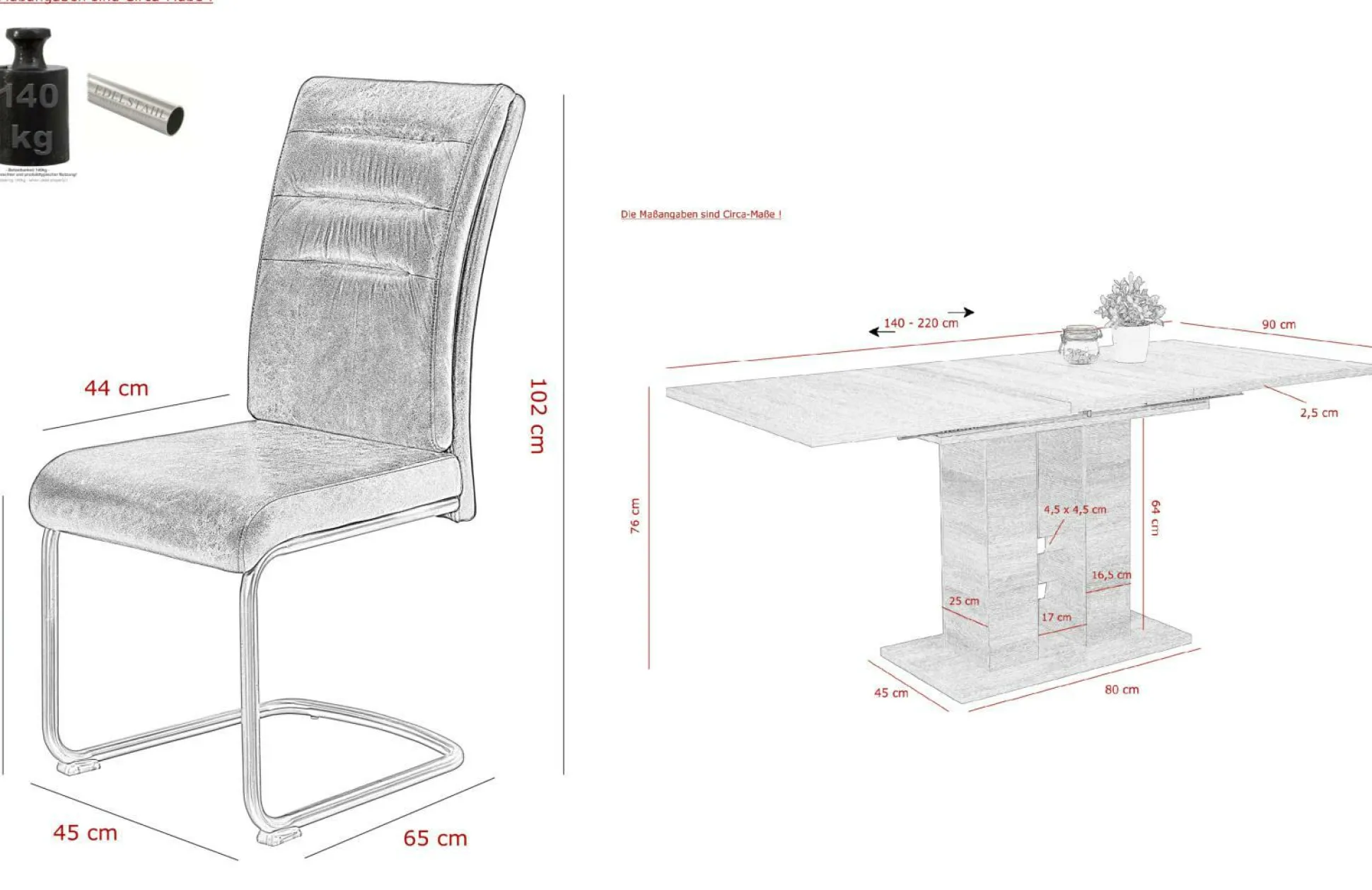 Tischgruppe PAULA III