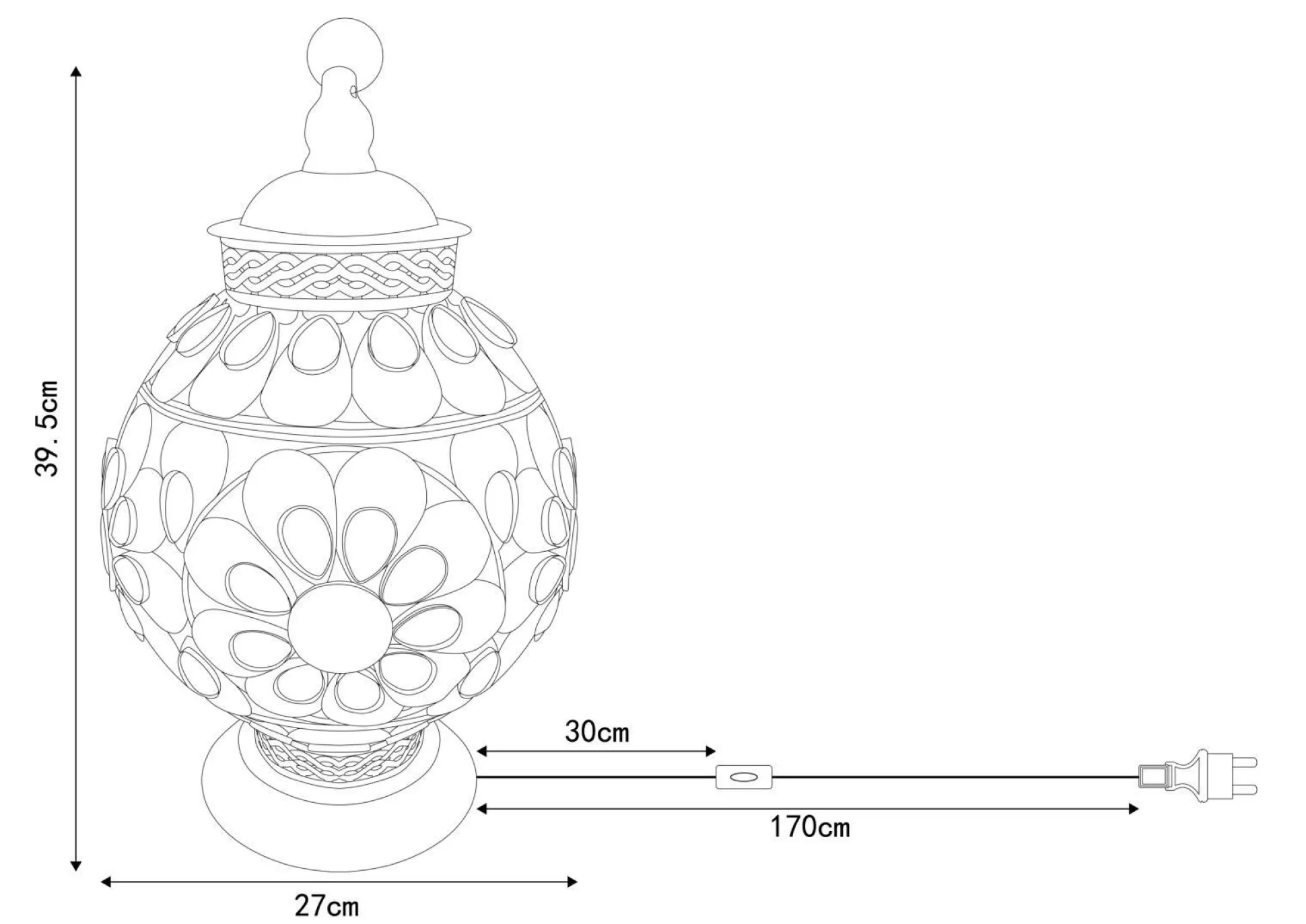 Tischleuchte GELASIUS