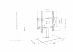 TV Tisch-Standfuß B-TTS 400