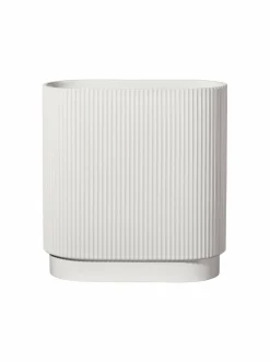 Vase ART DECO weiß matt