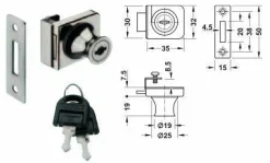 Vitrinenschloss Sicha