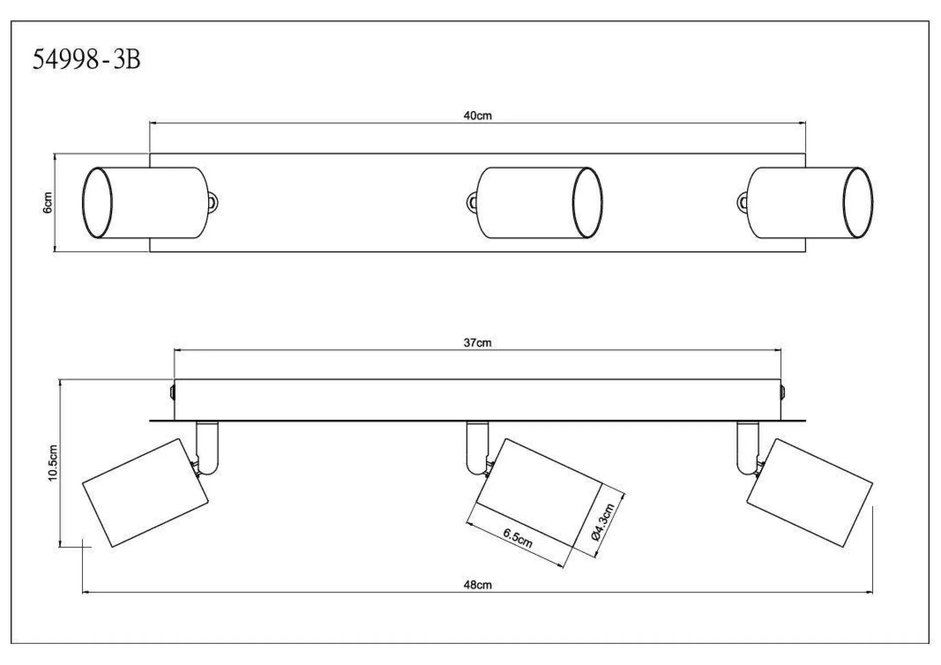 Wand-/Deckenspot LILIANA
