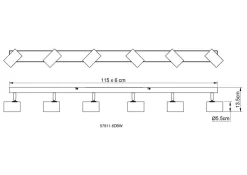 Wand-/Deckenspot ROBBY