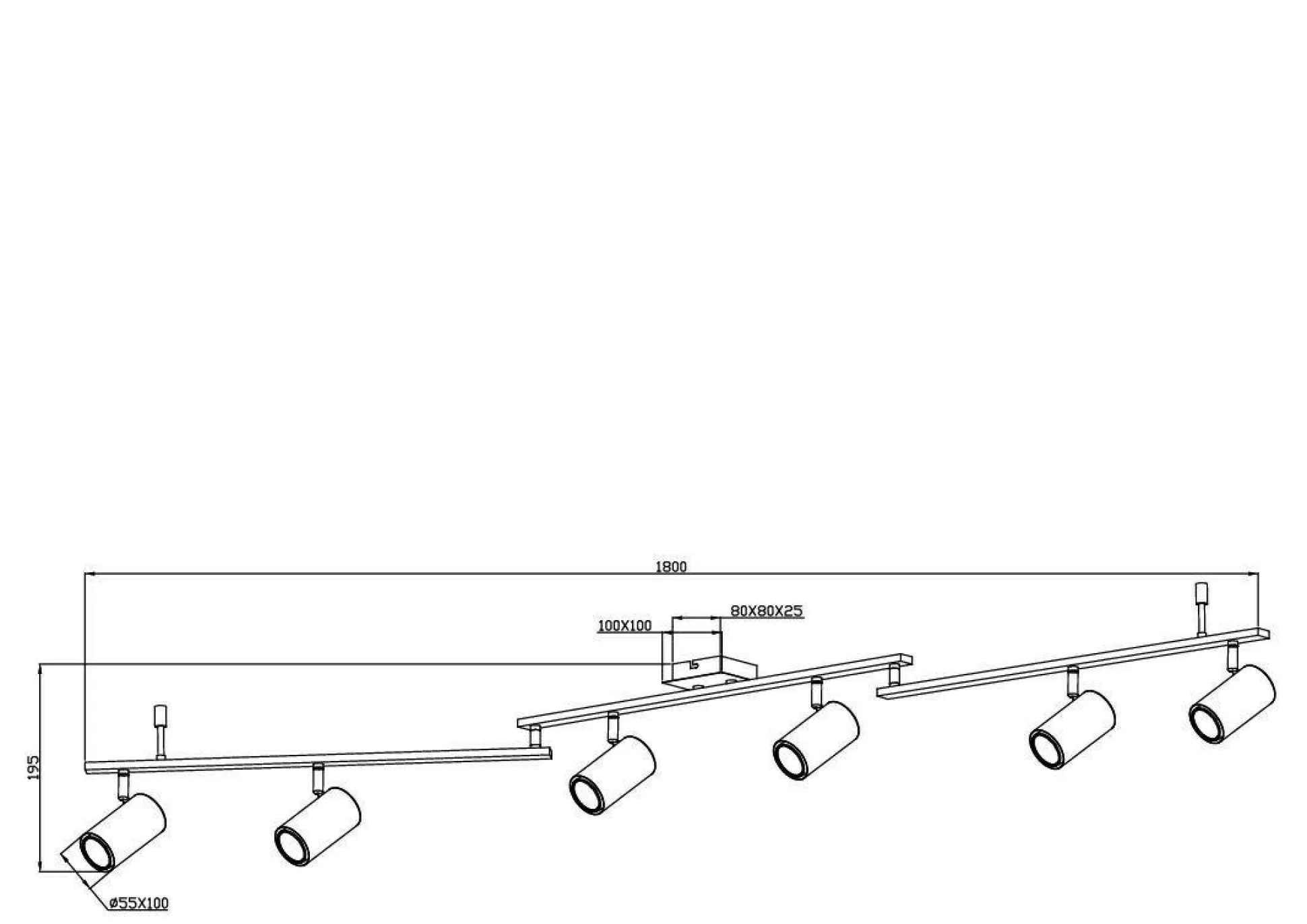 Wand-/Deckenspot ROBBY