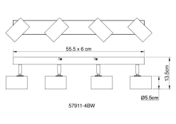 Wand-/Deckenspot ROBBY