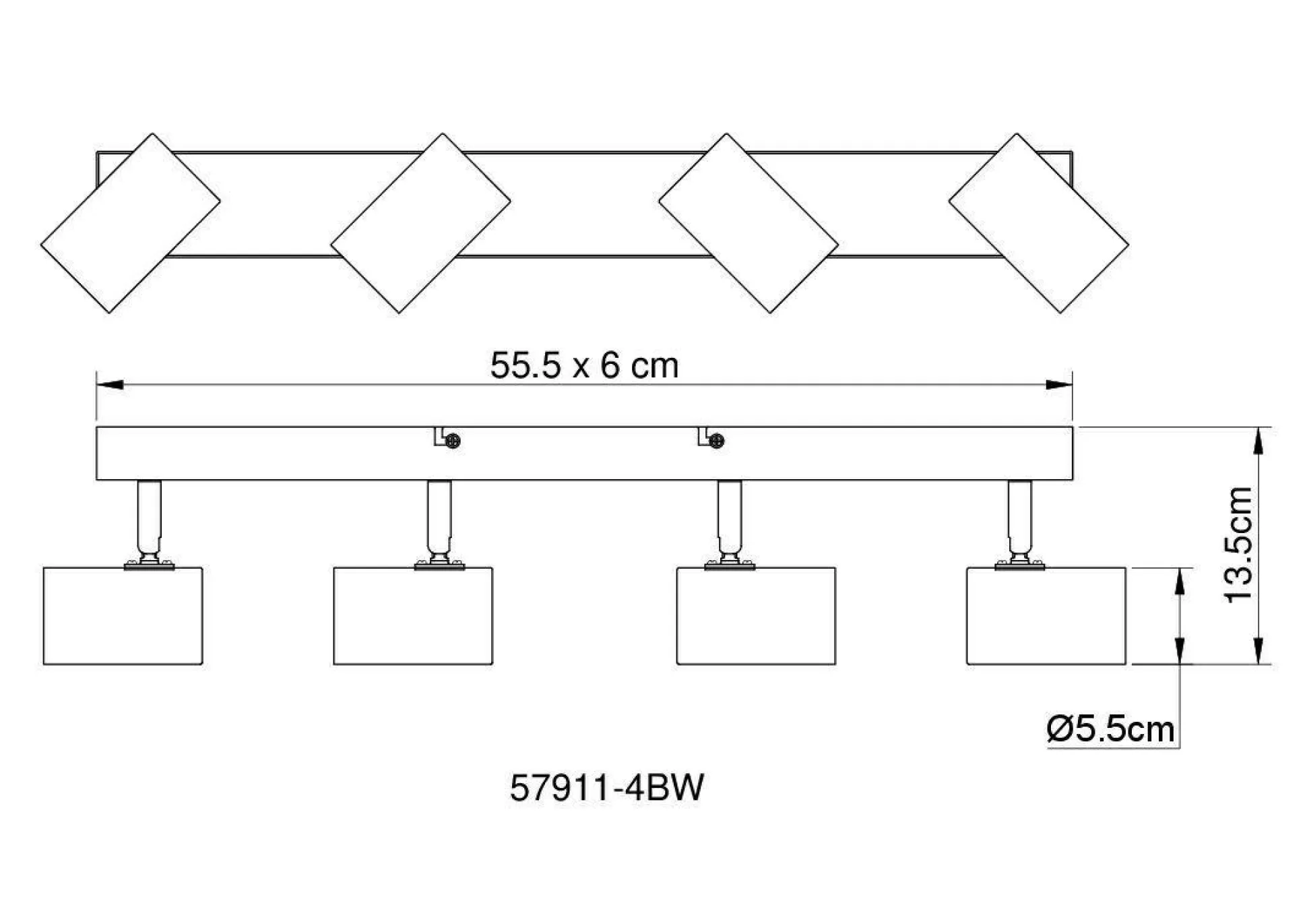 Wand-/Deckenspot ROBBY