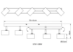 Wand-/Deckenspot ROBBY