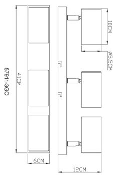 Wand-/Deckenspot ROBBY