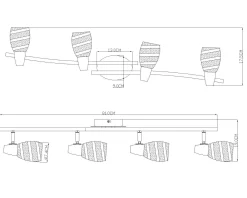 Wand-/Deckenspot ROY