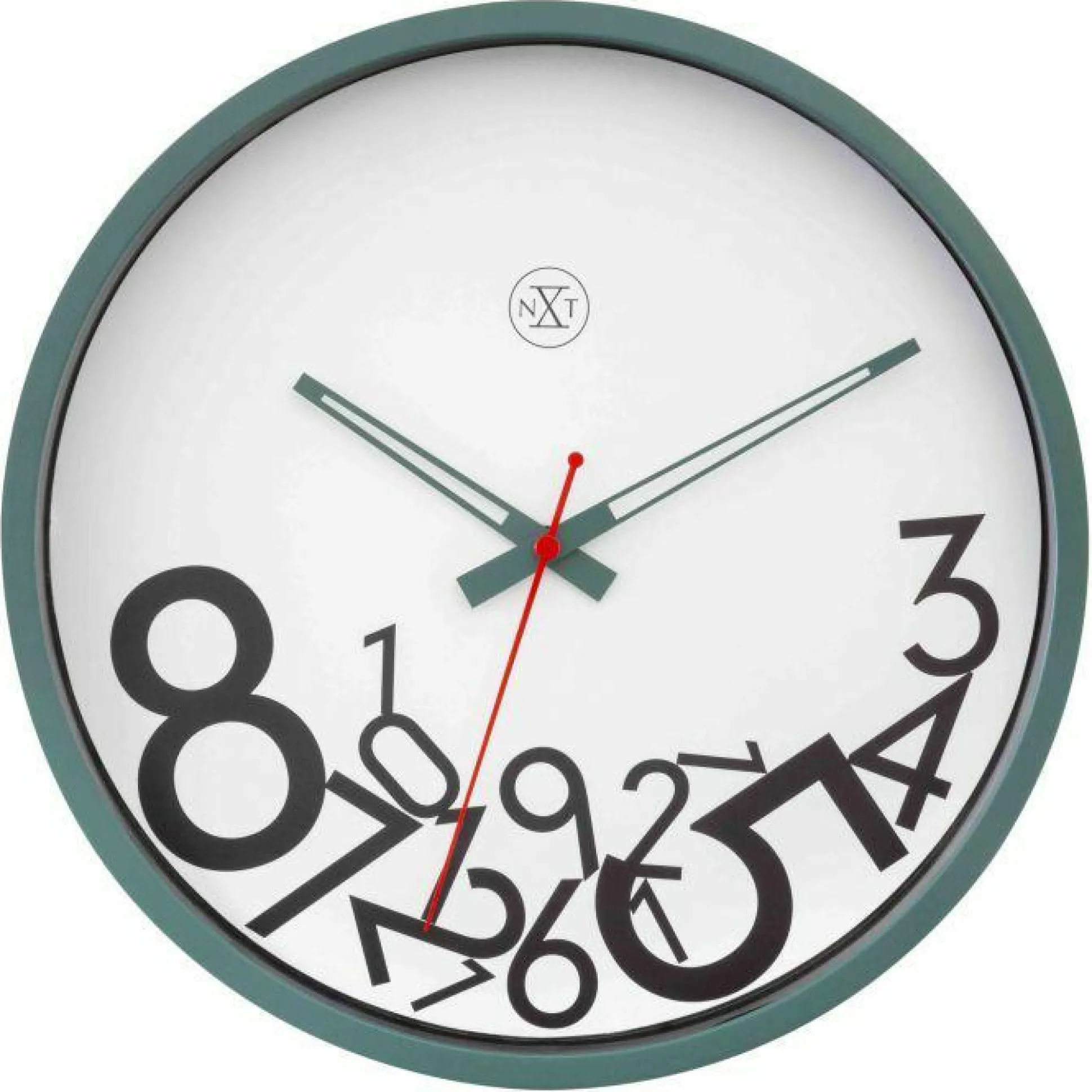 Wanduhr NEXTIME DROPPED NUMBERS