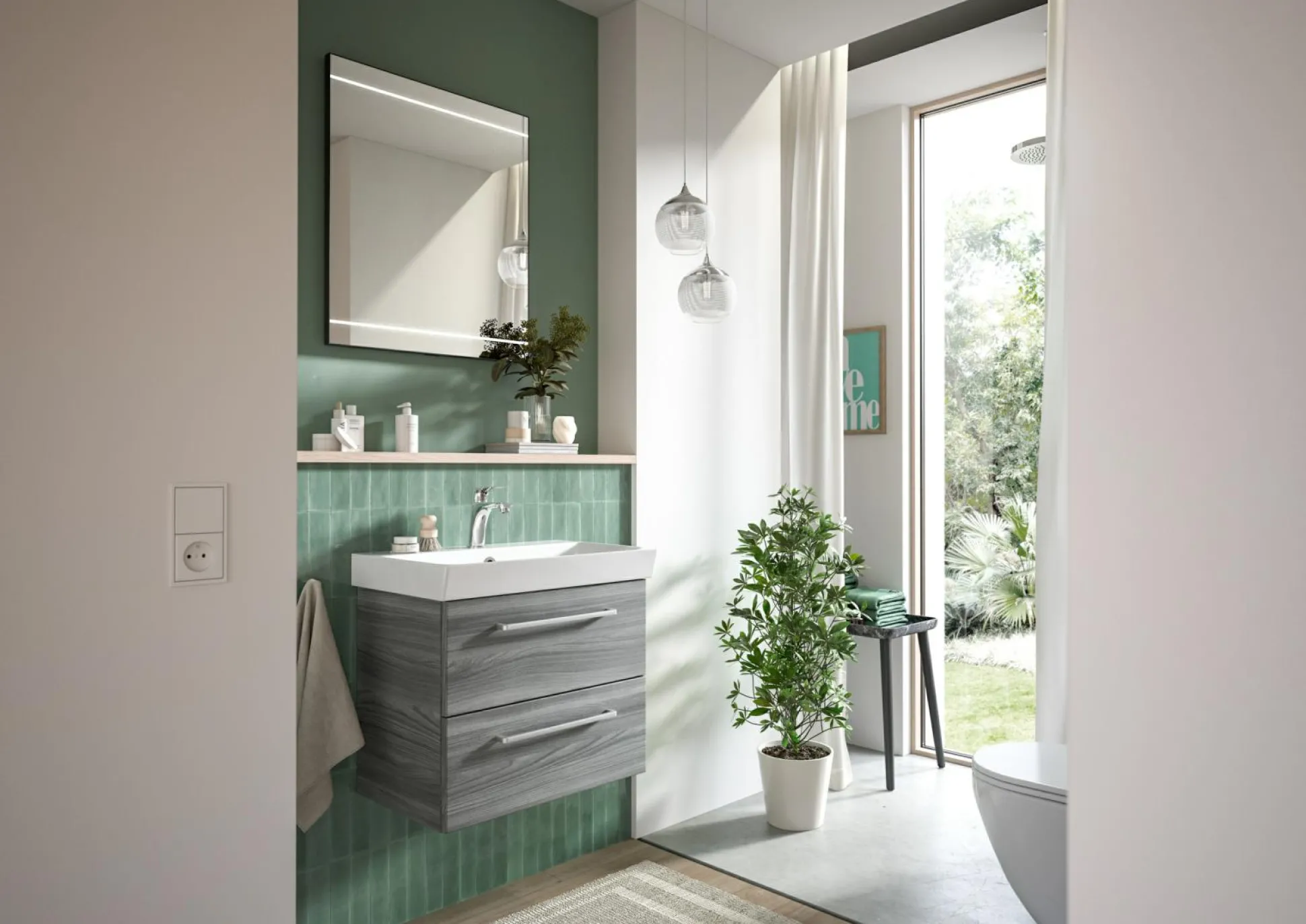 Waschplatz Aquarell GENUA