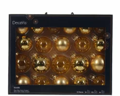 Weihnachtskugel-Box MIDI HELL GOLD