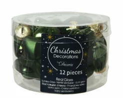 Weihnachtskugel-Box Sterne PINIENGRÜN