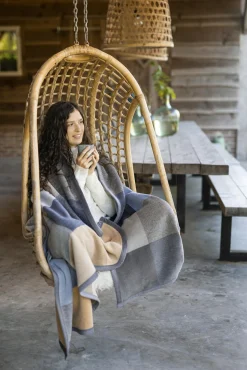 Wohndecke BLUE WOVEN