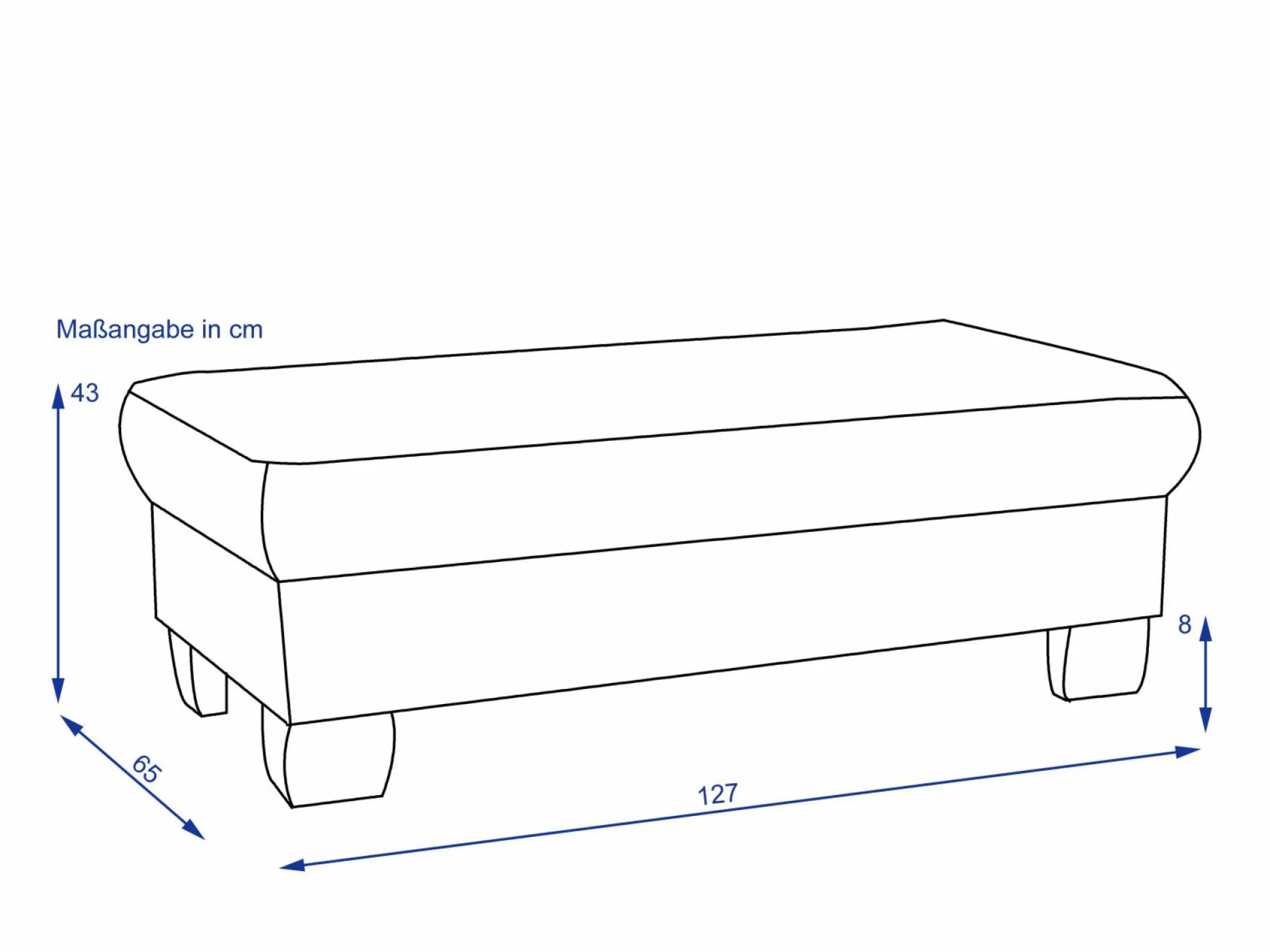 XXL SYSTEMPOLSTER Hocker PAULINA